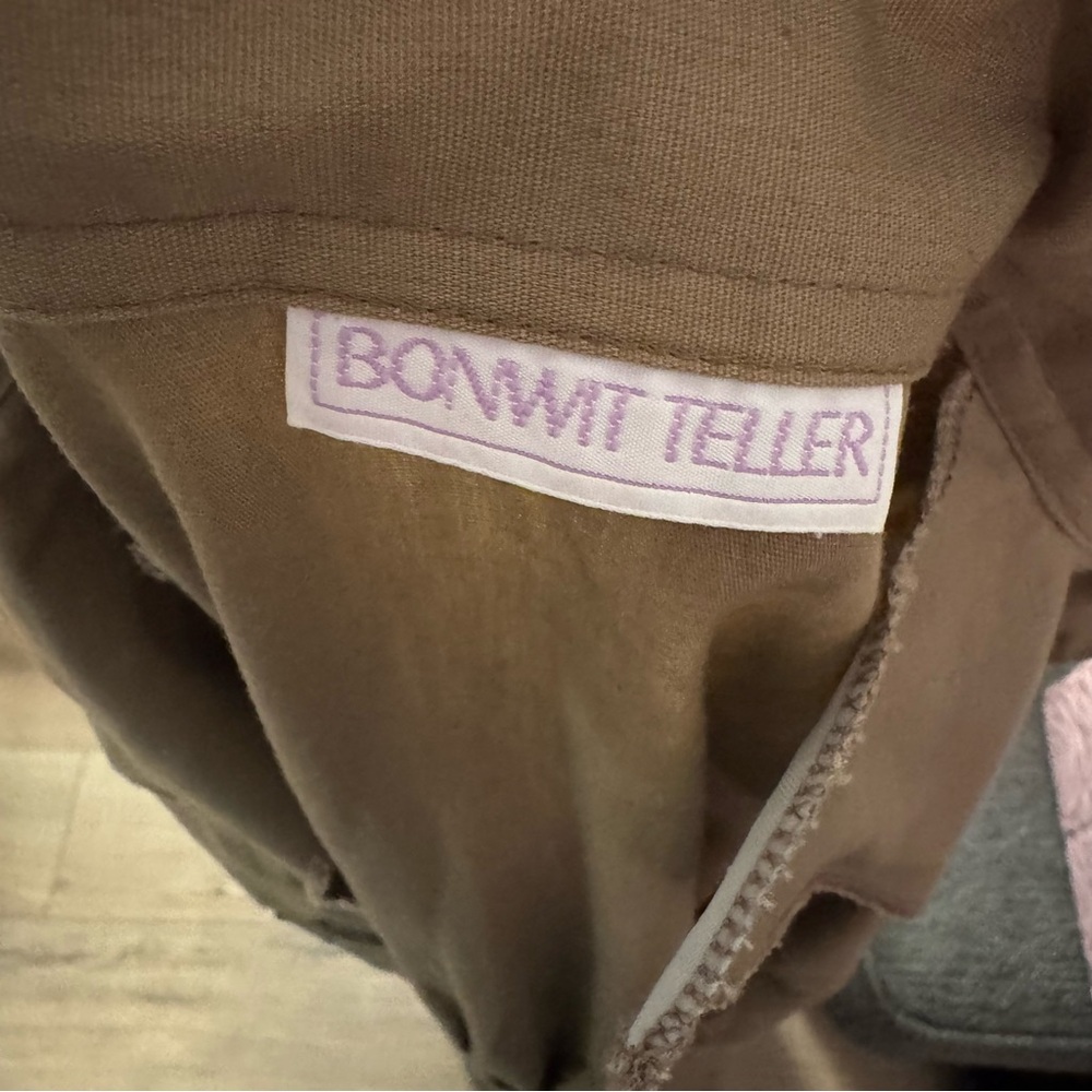 ✨ Bonwit Teller Vintage Khaki Shirt Dress – Size 4 (Made in USA, Union Made) ✨ - Picture 9 of 12